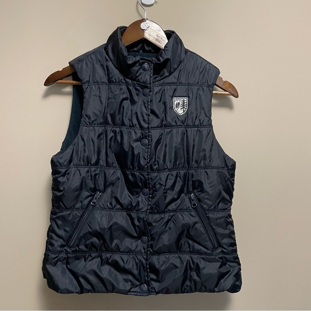 American Eagle Navy Blue Puffer Vest Womenβs Size Medium